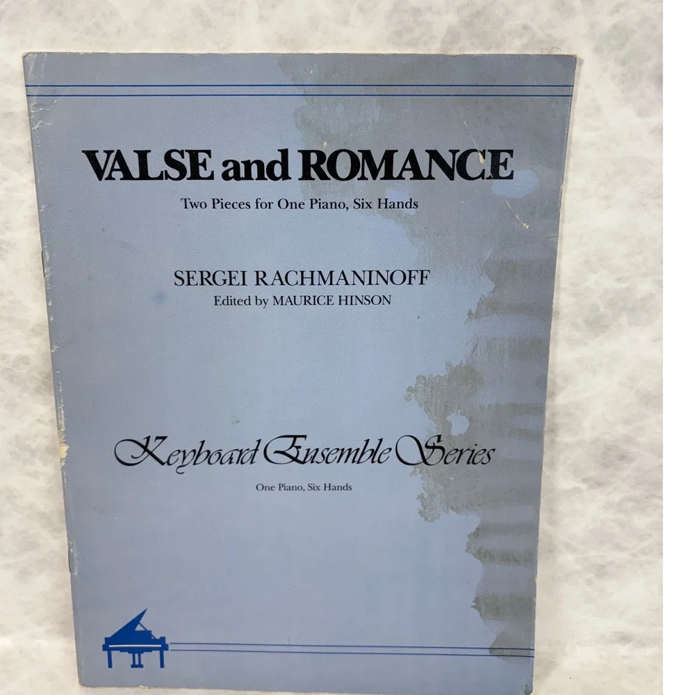 Rachmaninoff Valse and Romance One Piano Six Hands Sheet Music Maurice Hinson